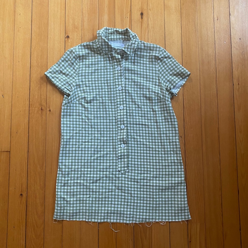 Urban Outfitters Mini Gingham Shirtdress